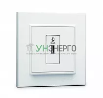 Розетка для зарядного устройства USB KAREA бел. Makel 56001465