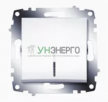 Выключатель 1-кл. 1мод. СП Cosmo 10А IP20 с подсветкой механизм бел. ABB 619-010200-201