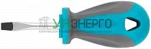 Отвертка CrV сталь прорезиненная ручка SL5х38мм MOS 53711М