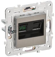 Розетка компьютерная двойн. RJ45 кат.5E SKANDY SK-K03N никель IEK SK-K20-1-K50 Розетка компьютерная двойн. RJ45 кат.5E SKANDY SK-K03N никель IEK SK-K20-1-K50