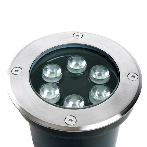 Светодиодный светильник тротуарный (грунтовый) Feron SP2802 6LED, 4000К,6W,AC12-24V, D120*H90mm,вн.диаметр:90m 48346 фото 3