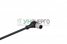Кабель соединительный 2м со штепселем M12х4 90град. ПВХ IP68 EMAS SKM12F4DXV2