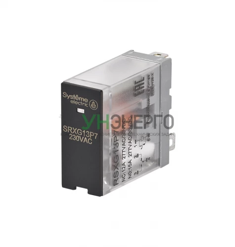 Реле 12А 1перекл. 230В AC LED SE RSXG13P7