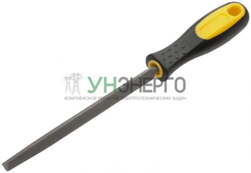 Напильник прорезиненная ручка трехгранный 150мм FIT 42571 фото 2