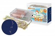 Гирлянда светодиодная "Роса100" 100LED, 10м, 3000К, 3хАА, TDM