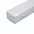 Профиль алюминиевый накладной "Линии света", серебро, CAB257 10368