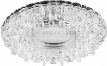 Светильник встраиваемый с белой LED подсветкой Feron CD923 потолочный MR16 G5.3 прозрачный 28898