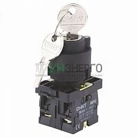 Переключатель NP2-EG25 2 положения фиксацией 1НО+1НЗ IP40 (R) CHINT 574106