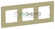 Рамка 3-м СП FLITE РУ-3-К-ФлО олив. IEK FI-M32-32-20-K26