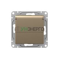 Розетка СП Эпика 16А IP44 с заземл. защ. шторки с крышкой механизм шампань EKF UP1-SOC-111-44 Розетка СП Эпика 16А IP44 с заземл. защ. шторки с крышкой механизм шампань EKF UP1-SOC-111-44