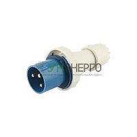 Вилка переносная PPC 033 2PPE 63А 220В IP67 JazzWay 5072398 Вилка переносная PPC 033 2PPE 63А 220В IP67 JazzWay 5072398
