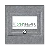 Накладка Levit для розеток USB/HDMI/VGA сталь ABB 2CHH290040A4069