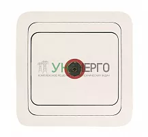 Розетка телевизионная TV 1-м СП Mimoza 16А IP20 бел./бел. Makel 12007