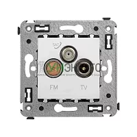 Розетка телевизионная TV/FM/SAT СП Avanti "Белое облако" DKC 4400533 Розетка телевизионная TV/FM/SAT СП Avanti "Белое облако" DKC 4400533