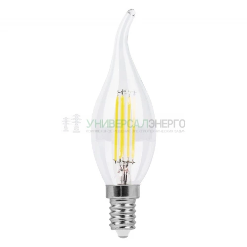 Лампа светодиодная Feron LB-59 Свеча на ветру E14 5W 4000K 25576 фото 2