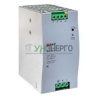 Блок питания на DIN-рейку 240Вт Uвх ~ 220В AC Uвых - 24В DC постоянного тока EKF DR-E-240W-24 Блок питания на DIN-рейку 240Вт Uвх ~ 220В AC Uвых - 24В DC постоянного тока EKF DR-E-240W-24