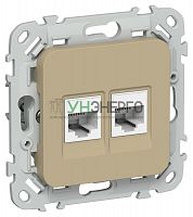 Розетка компьютерная 2-м СП FLITE РК5е-2-0-ФлХ RJ45 кат.5E UTP механизм хаки IEK FI-K22-1-K59 Розетка компьютерная 2-м СП FLITE РК5е-2-0-ФлХ RJ45 кат.5E UTP механизм хаки IEK FI-K22-1-K59