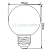 Лампа светодиодная Feron LB-371 Шар E27 3W 2700K матовый 25903