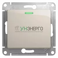 Переключатель проходной 1-кл. СП Glossa 10А IP20 (сх. 6а) 10AX механизм с подсветкой молочн. SE GSL000963