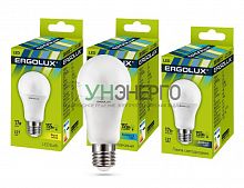 Лампа светодиодная LED-A60-17W-E27-3K 17Вт грушевидная 3000К тепл. бел. E27 180-240В ЛОН Ergolux 13179 Лампа светодиодная LED-A60-17W-E27-3K 17Вт грушевидная 3000К тепл. бел. E27 180-240В ЛОН Ergolux 13179