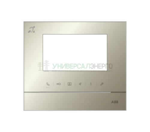 Рамка для абонентского устройства 4.3дюйм с символом индукционной петли зол. глянцев. ABB 2TMA070130G0002
