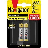 Аккумулятор AAA/HR03 94 462 NHR-1000-HR03-BP2 (блист.2шт) Navigator 94462