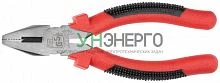 Плоскогубцы комбинированные "Стандарт" красн.-черн. Пластик. ручки полированная сталь 165мм FIT 48165