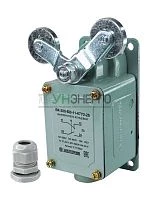 Выключатель концевой ВК-300-БВ-11-67У2-25 V-образный рычаг с роликом на каждом плече с сальником ход вправо и влево без самовозврата ступень 2- 51мм IP67 Электротехник ET515949