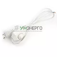 Сетевой шнур с диммером 230V 2м, белый, DM103-200W 23056