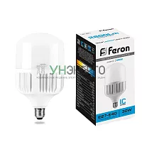 Лампа светодиодная Feron LB-65 E27-E40 30W 6400K 25537