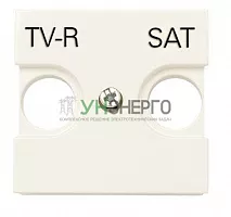 Накладка для TV-R-SAT розетки 2мод. Zenit шампань ABB 2CLA225010N1901