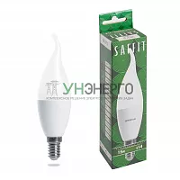 Лампа светодиодная SAFFIT SBC3715 Свеча на ветру E14 15W 230V 6400K 55208