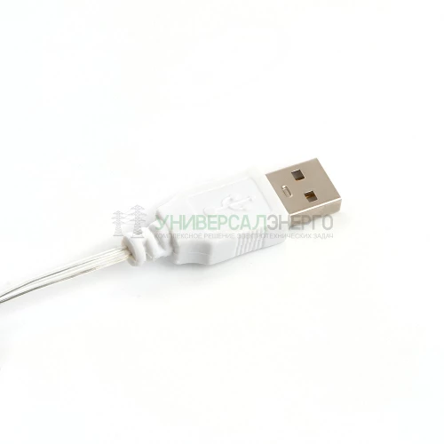 Гирлянда линейная Feron CL576 Роса, статичная, 10м USB мультиколор , прозрачный шнур 48188 фото 2