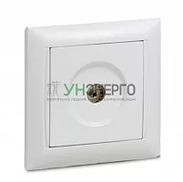 Розетка телевизионная TV СП Valenzo 6027 16А IP20 бел. ASD / IN HOME 4690612006413