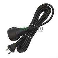 Удлинитель-шнур 1х5м без заземл. 10А IP20 ПВС 2х1 черн. DOMTOK 2340