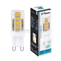 Лампа светодиодная Feron LB-432 G9 5W 6400K 25771