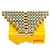 Шина "PE" на изоляторе 6*9 на DIN-рейку 6 выводов, желтый, LD555-69-6 49545