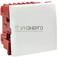 Переключатель проходной 1-кл. 2мод. СП Праймер 10А IP20 ВК4-21-00-П бел. IEK CKK-40D-PO2-K01