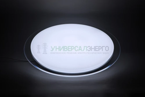 Светодиодный управляемый светильник накладной Feron AL5000 STARLIGHT тарелка 36W 3000К-6500K белый с кантом 29633 фото 3