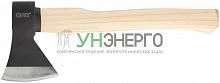 Топор 600г деревянная полированная ручка; кованая усилен. сталь FIT 46136