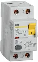 Выключатель дифференциального тока (УЗО) 2п 50А 300мА тип ACS ВД1-63S IEK MDV12-2-050-300