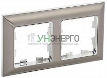 Рамка 2-м BRITE РУ-2-Бр хром/никель IEK BR-M22-12-4-K23 Рамка 2-м BRITE РУ-2-Бр хром/никель IEK BR-M22-12-4-K23