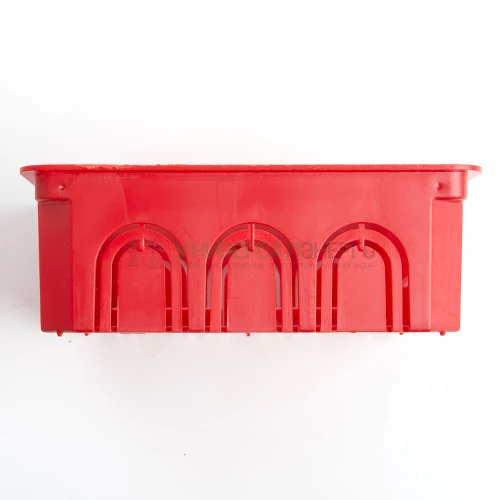 Коробка монтажная для сплошных стен, с крышкой, 120*92*45мм STEKKER EBX30-01-1-20-120, красный 49005 фото 5