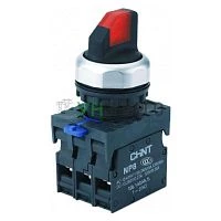 Переключатель с подсветкой NP8-11XD/314 3 полож. фикс. AC110-230В(LED) 1НО+1НЗ IP65 (R) красн. CHINT 667559 Переключатель с подсветкой NP8-11XD/314 3 полож. фикс. AC110-230В(LED) 1НО+1НЗ IP65 (R) красн. CHINT 667559