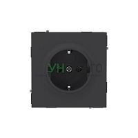 Розетка силовая KANT 2P+E защ. шторки черн. уголь DKC 7012003 Розетка силовая KANT 2P+E защ. шторки черн. уголь DKC 7012003