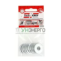 Шайба кузовная M10 цинк. DIN 9021 (уп.10шт) пакет Tech-Krep 103039