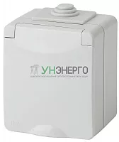 Розетка 1-м ОП Эра Эксперт 11-2601-03 16А IP65 250В 2P+E сер. Эра Б0035988