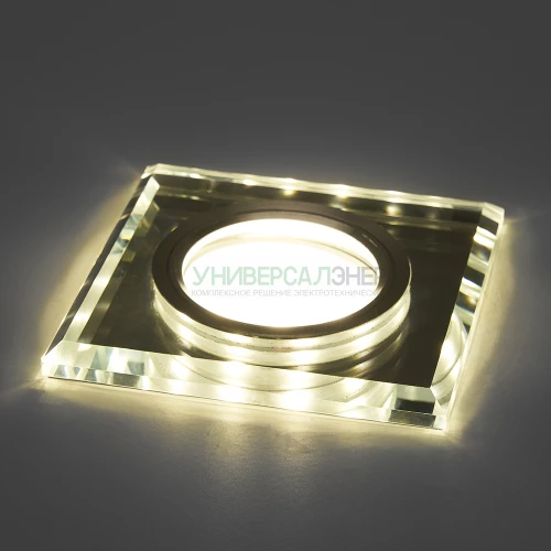 Светильник встраиваемый с белой LED подсветкой Feron CD8150 потолочный MR16 G5.3 белый 41910 фото 2