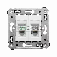 Розетка компьютерная 2-м СП Avanti "Белое облако" RJ45 кат.6 DKC 4400294