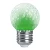 Лампа-строб Feron LB-377 Шарик прозрачный E27 1W зеленый 38209